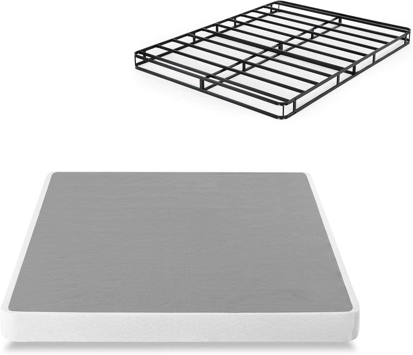 NEW - ZINUS 5 Inch KING Metal Smart Box Spring / Mattress Foundation / Strong Metal Frame / Easy Assembly - Retail $165
