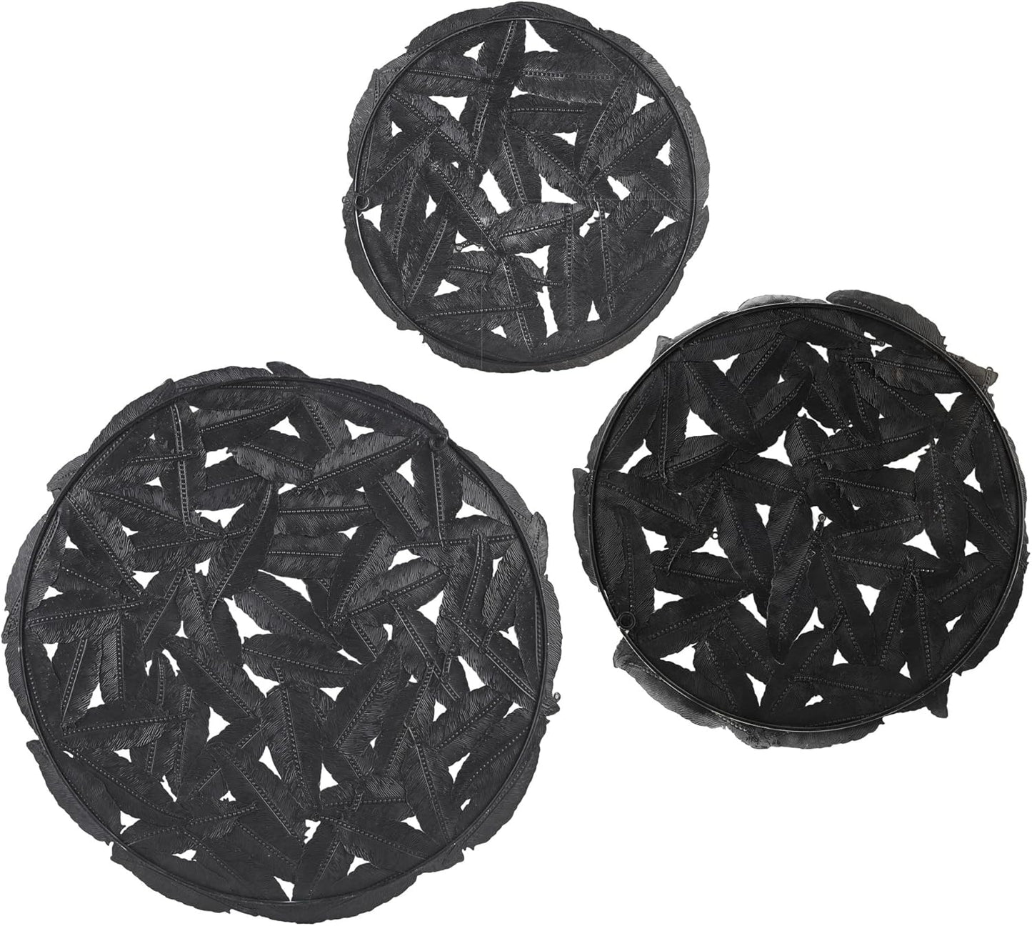 Madison Park Wall Art Living Room Metal Decor - Home Accent Modern Kitchen Dining Decoration, Ready to Hang Panel for Bedroom, Multi-Sizes, Rossi Grey 3 Piece - Retail $54