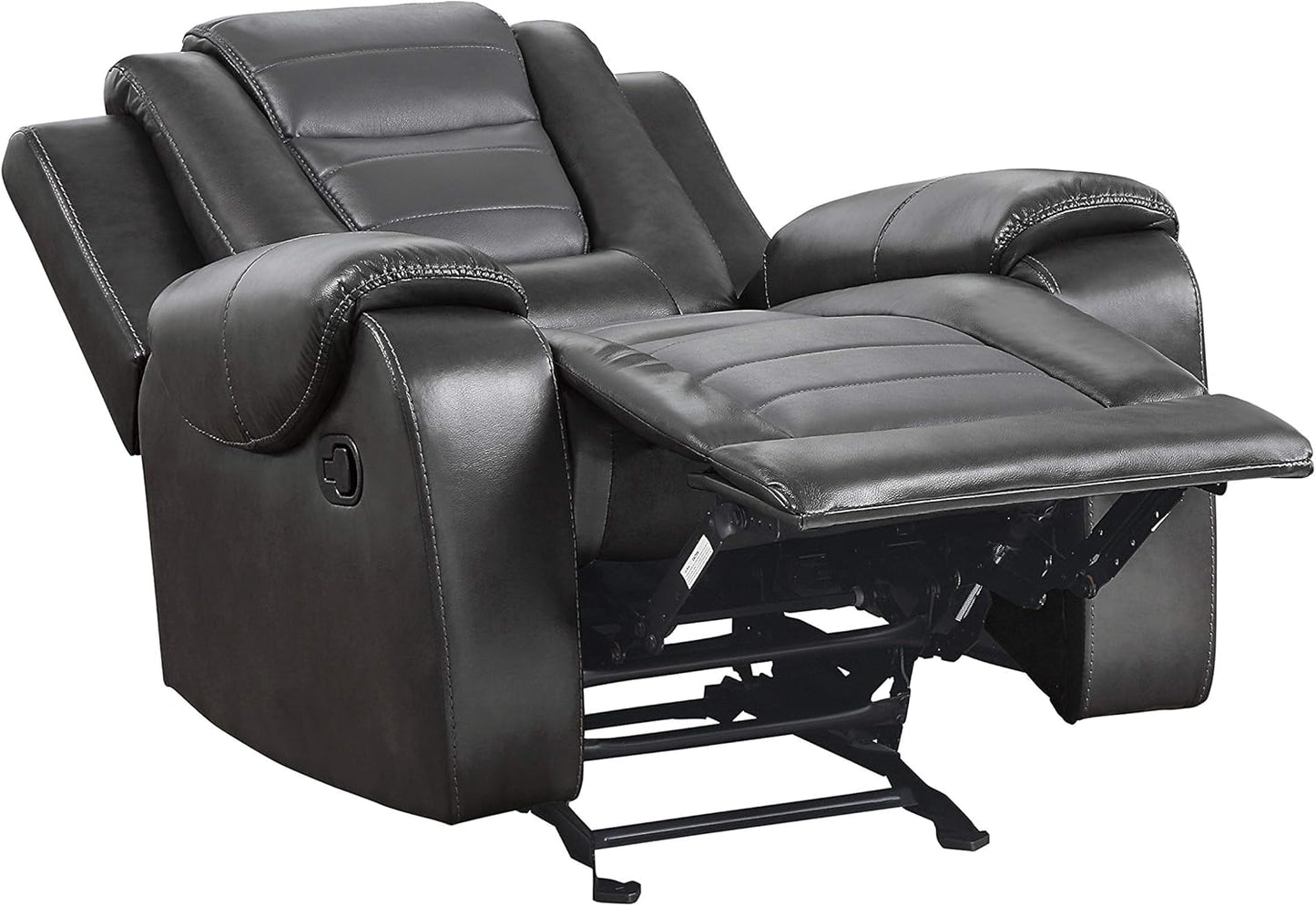 Lexicon Matteo Glider Recliner, Two-Tone Gray - Retail $421