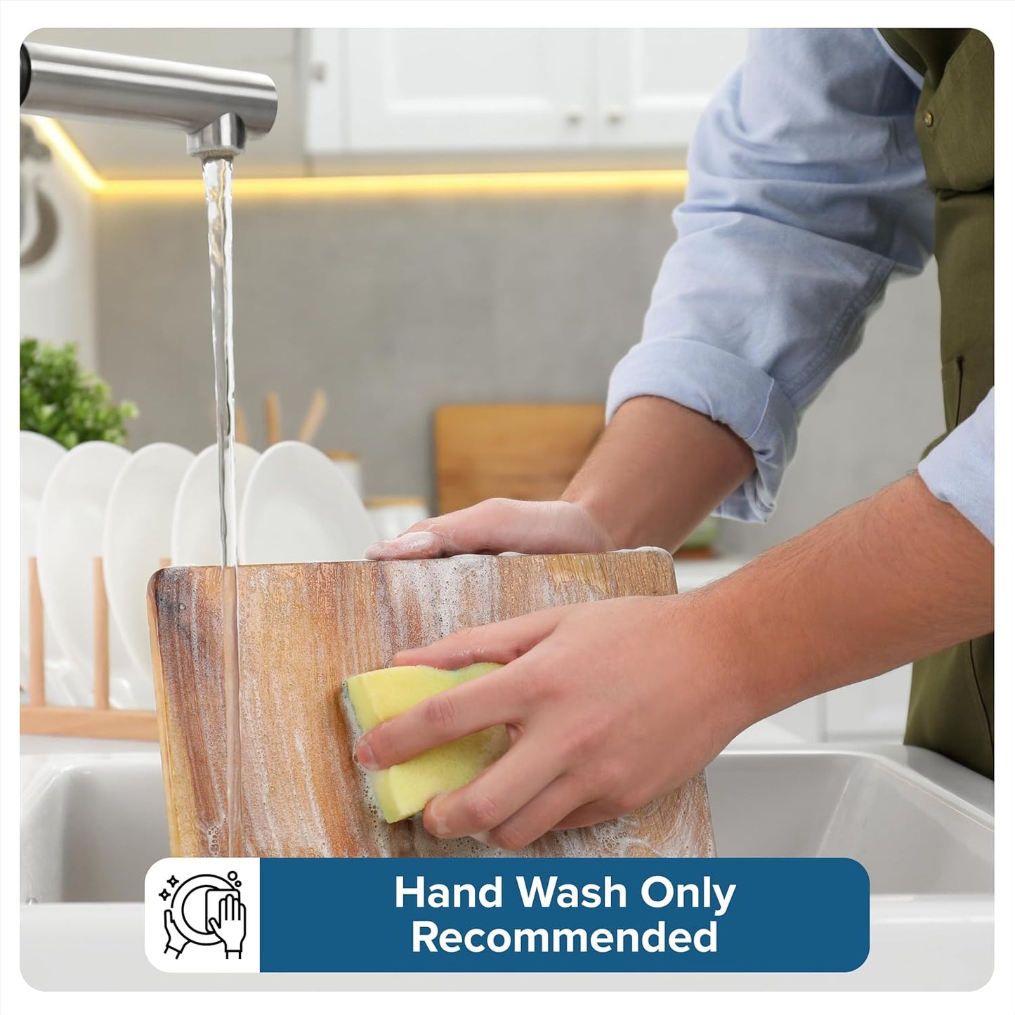 Viking Steak Knife Set, 8 Piece Stainless Steel Kitchen Knives Set with ABS Polymer Handles, Includes Wooden Gift Box, Hand Wash Only, Black - Retail $86