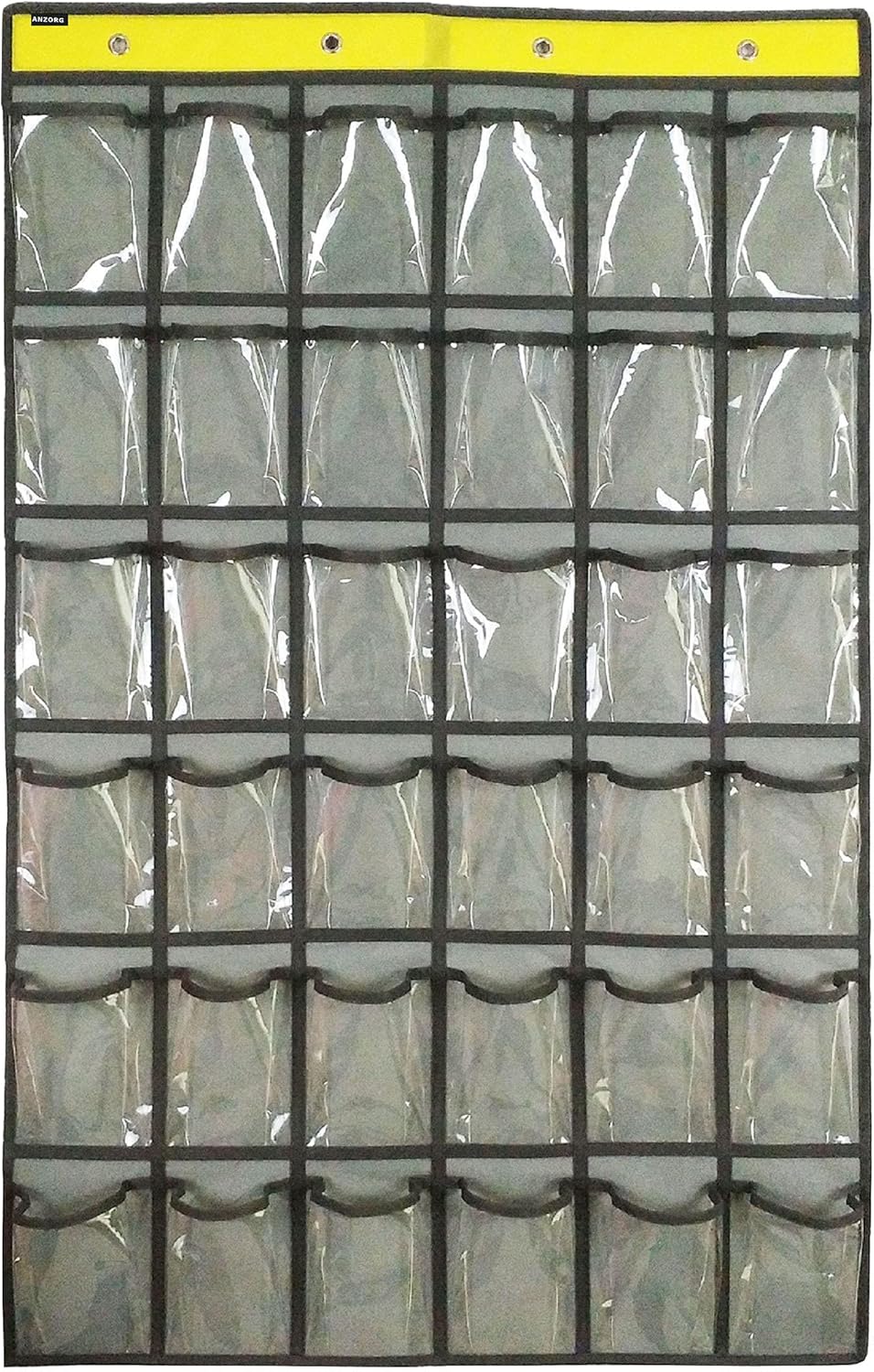 Classroom Cell Phones Organizer Calculators Holder Over Door Hanging Jewelry Organizer Closet Underwear Sock Storage with 36 Clear Pockets