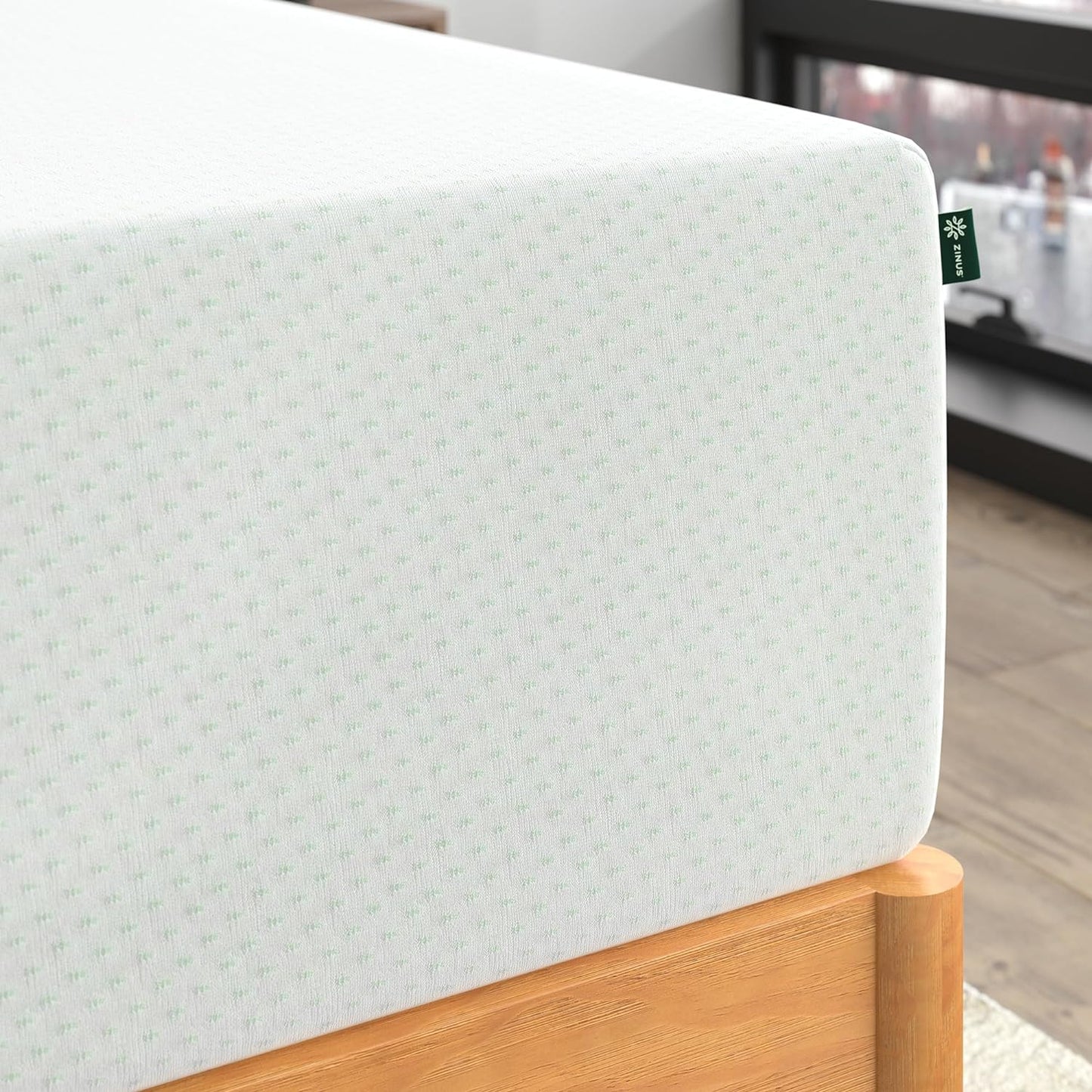 ZINUS 12 Inch TWIN Green Tea Memory Foam Mattress, Fiberglass Free, Patented Custom Contour Support, Sturdy Base Foam, CertiPUR-US Certified, Bed-in-a-box, Twin, White - Retail $225