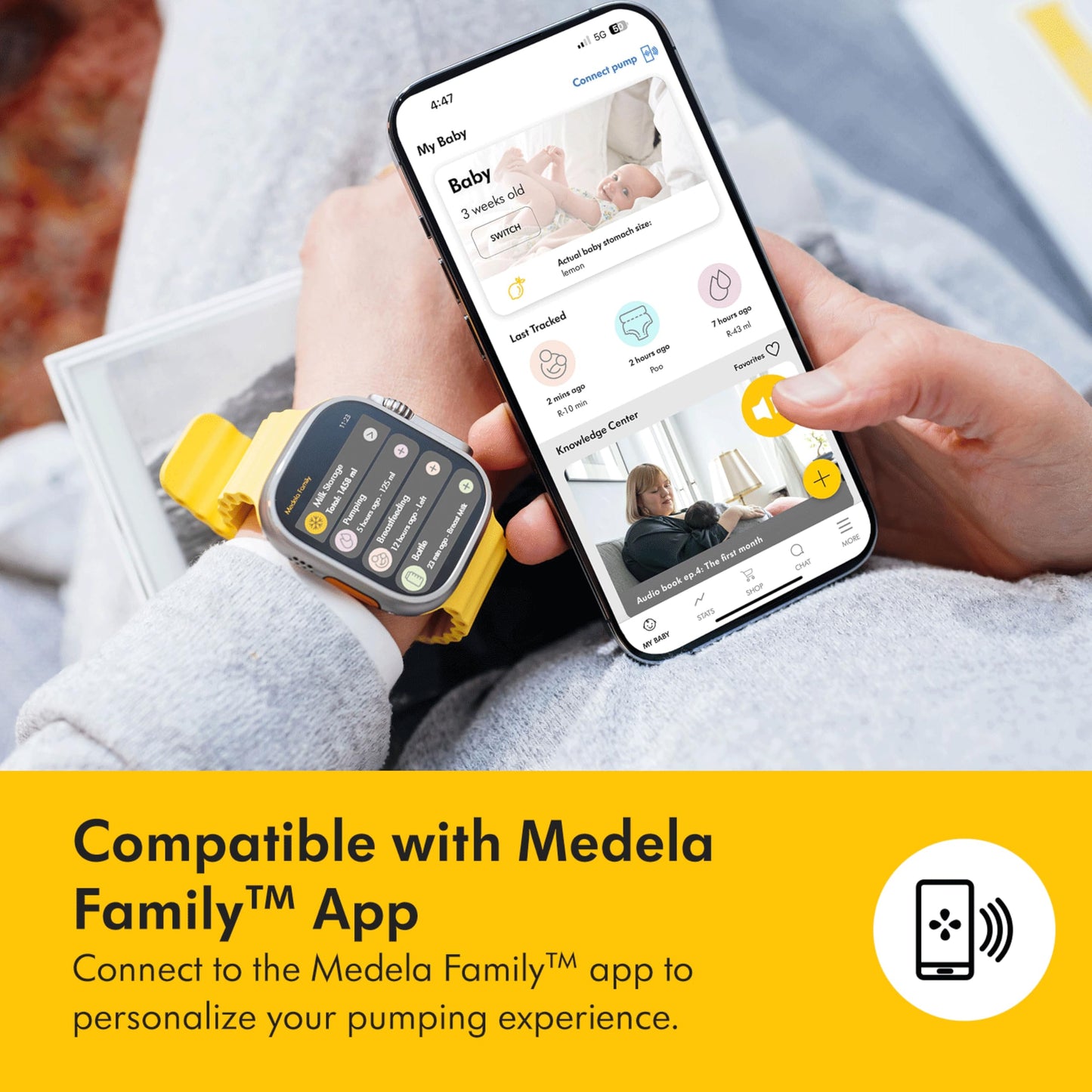 NEW - Medela Freestyle Hands-Free Double Electric Breast Pump with Wearable Cups, App Connectivity, Portable and Discreet Design