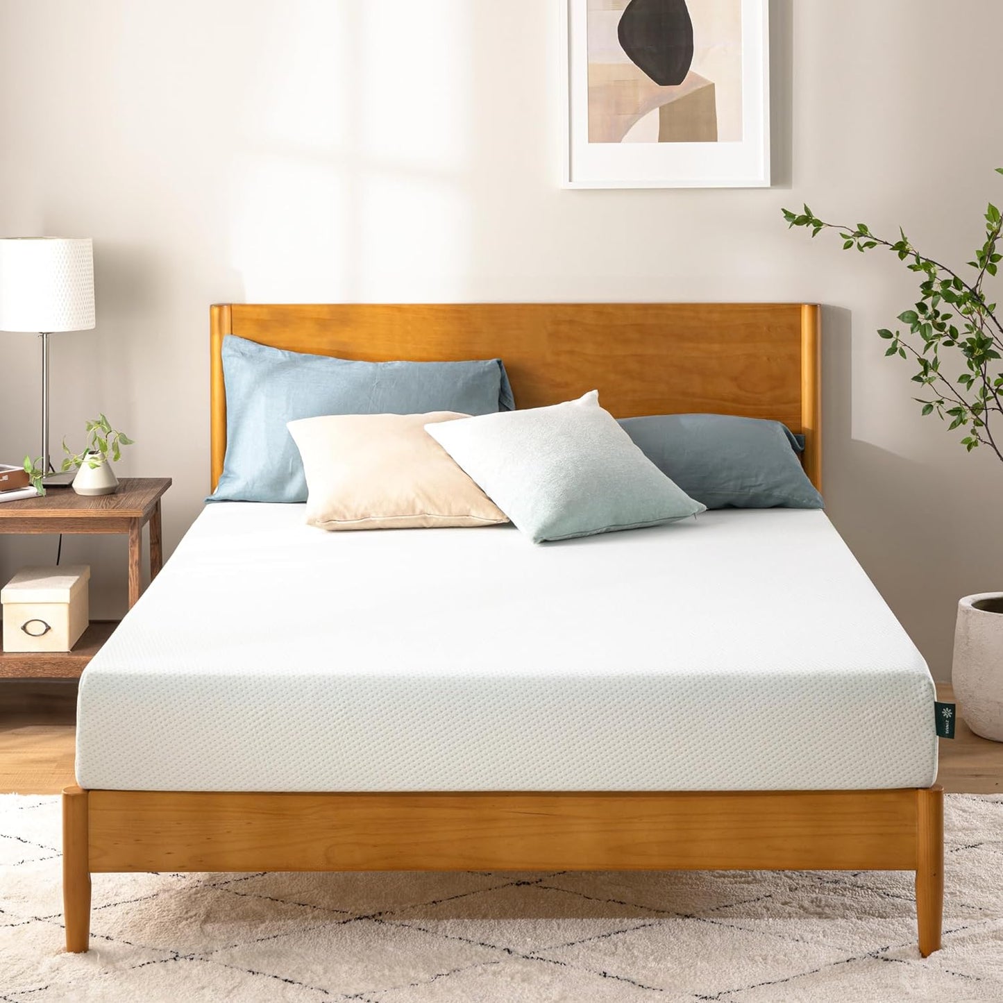 NEW - Zinus Full 8 Inch Green Tea Memory Foam Mattress [New Version], Fiberglass Free, Medium Firm Feel, Zoned Pressure Relief, Certified Safe Foams & Fabric, Bed-in-A-Box, Full - Retail $190