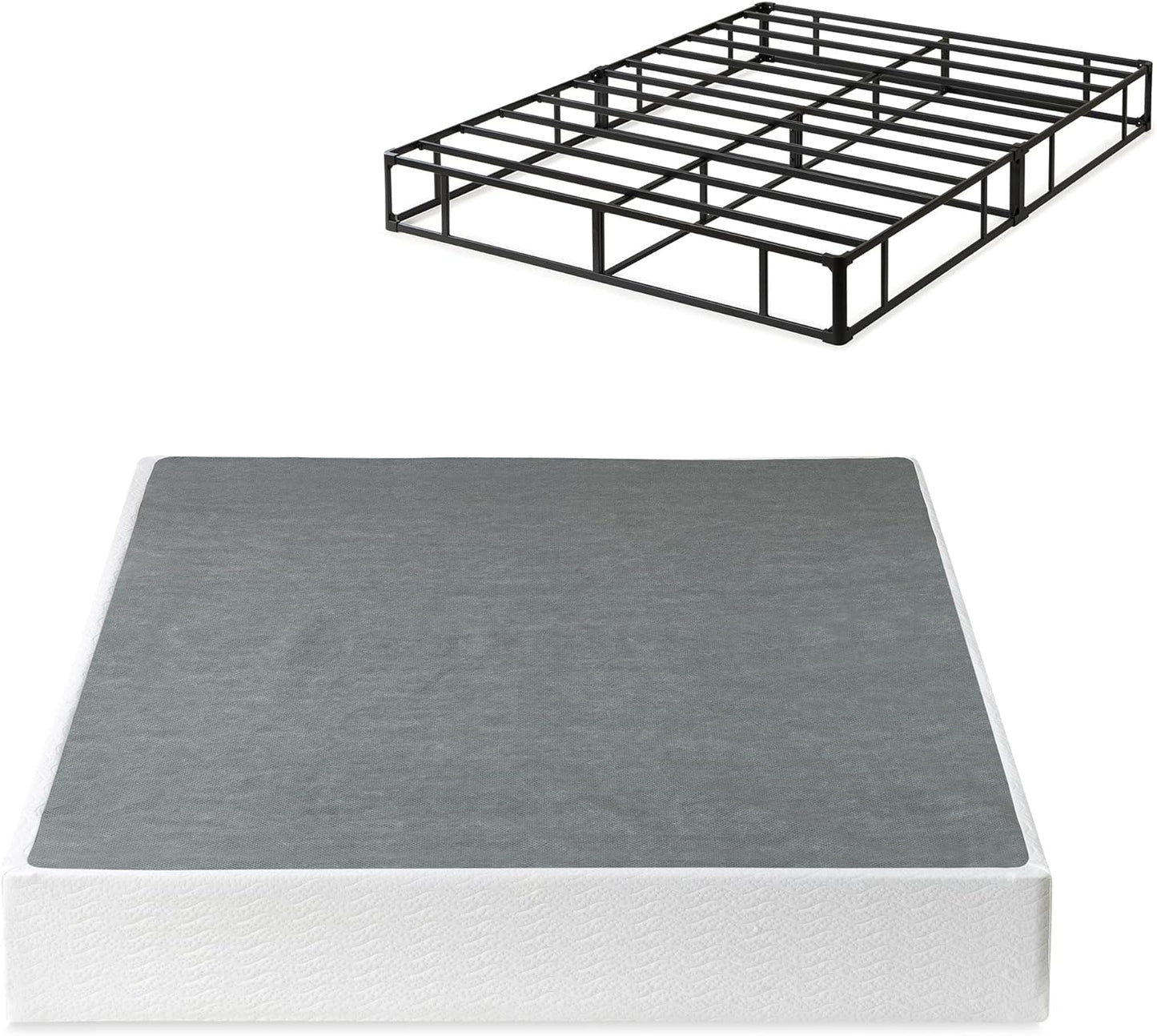 NEW - ZINUS QUEEN 9 Inch Metal Smart Box Spring with Quick Assembly - Retail $139