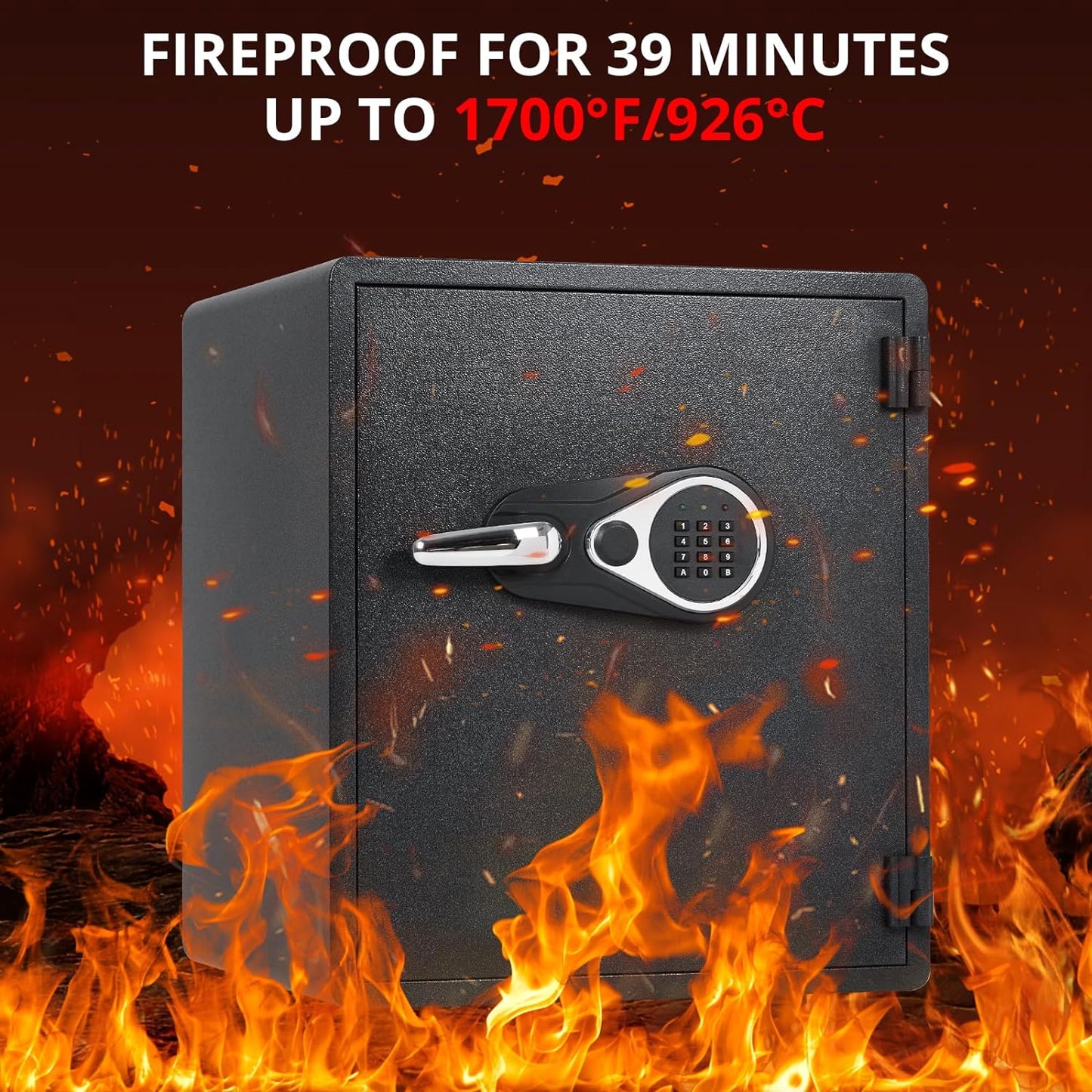 Fireproof and Waterproof Safe Box, 5.48 Cubic Feet Extra Large Lock Box, Home Safe with Programmable Keypad and Inner Lock, Security Safe - Retail $496