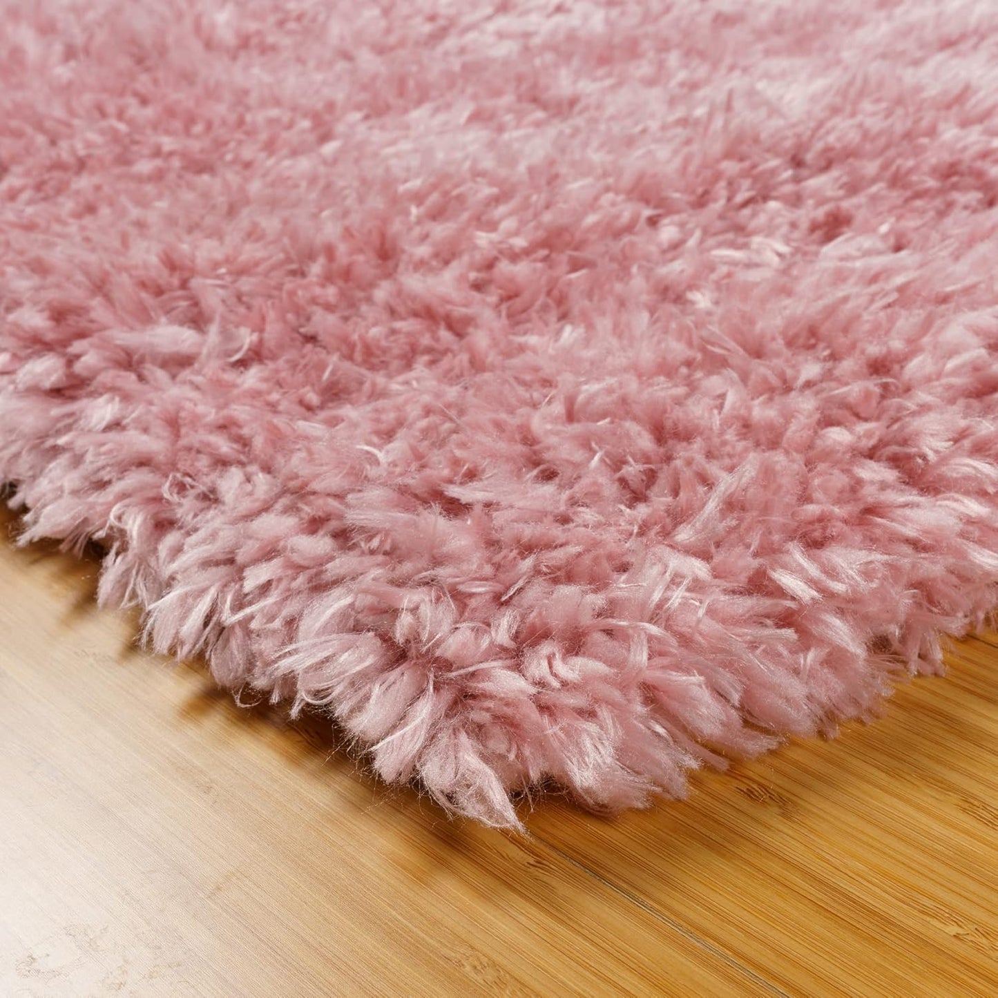 NEW - Gertmenian Plush Shag Rug | Shaggy, Fluffy Area Rug for Bedroom, Living Room, Dorm Room Decor | 4x6 Ft, Blush Pink, 20242 - Retail $35