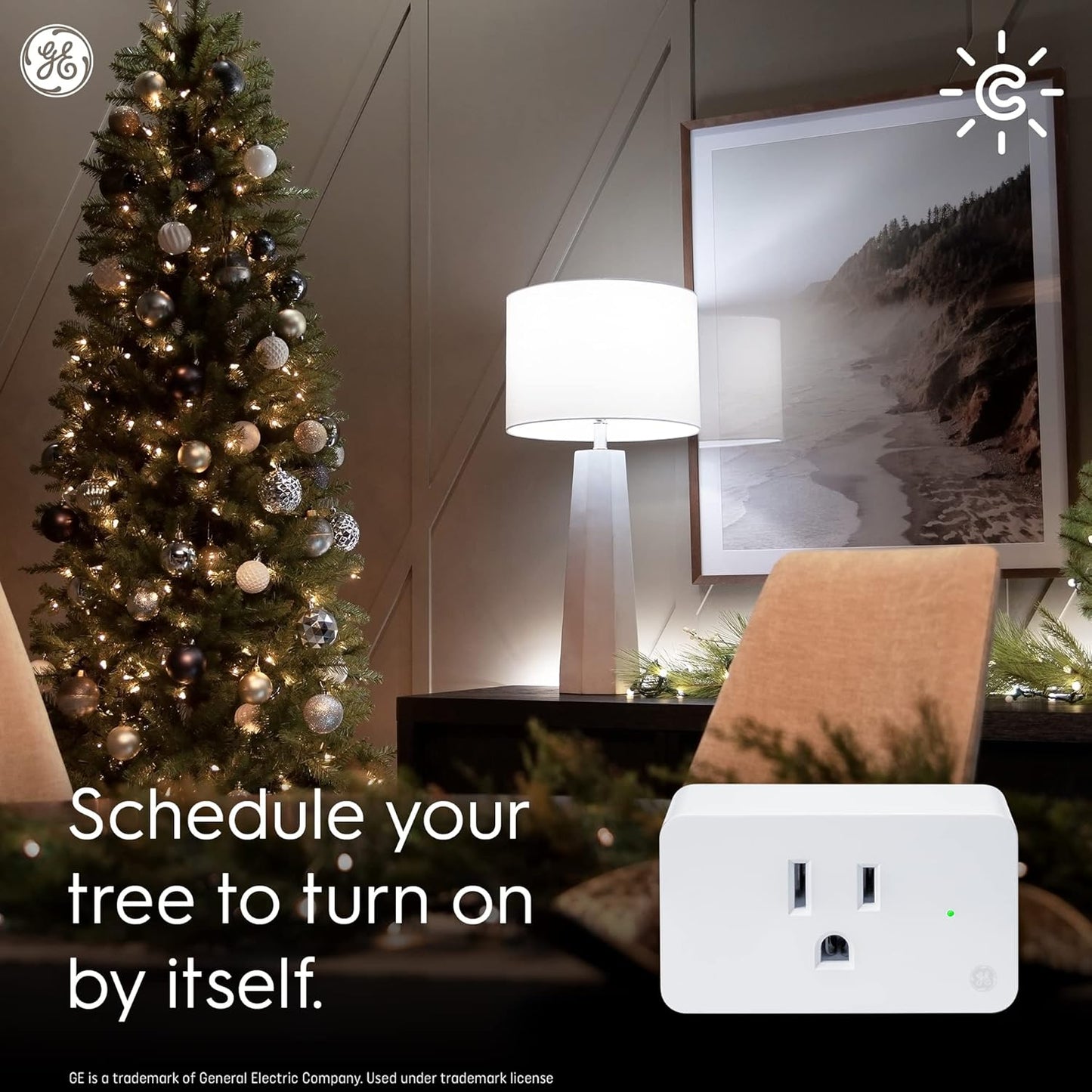 GE CYNC Smart Plug, Indoor Bluetooth and Wi-Fi Outlet Socket, Works with Alexa and Google, Great Christmas Gifts for Men, Holiday Gift for Women, Perfect Dad Gifts (1 Pack)