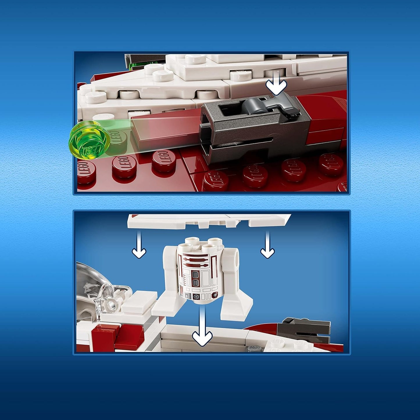 LEGO Star Wars OBI-Wan Kenobi's Jedi Starfighter 75333 Building Toy Set - Features Minifigures, Lightsaber, Clone Starship from Attack of The Clones, Great Gift for Kids, Boys, and Girls Ages 7+