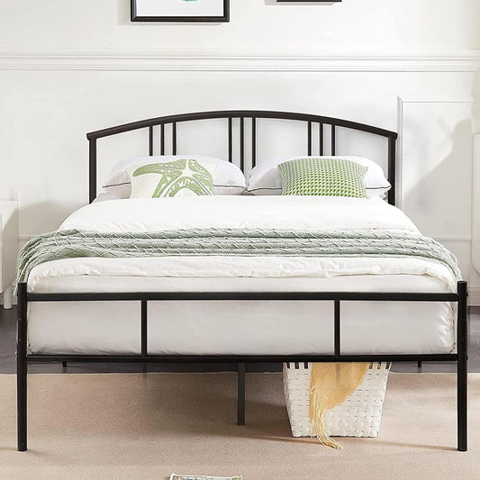 NEW - VECELO FULL 14 inch Full Size Bed Frame Metal Platform Mattress Foundation with headboard Footboard Steel Slat Support/No Box Spring Needed/Easy Assembly - Retail $69