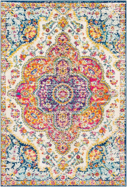 NEW - Livabliss Romaine Vintage Medallion Area Rug,7ft 10in x 10ft 3in,Orange - Retail $119