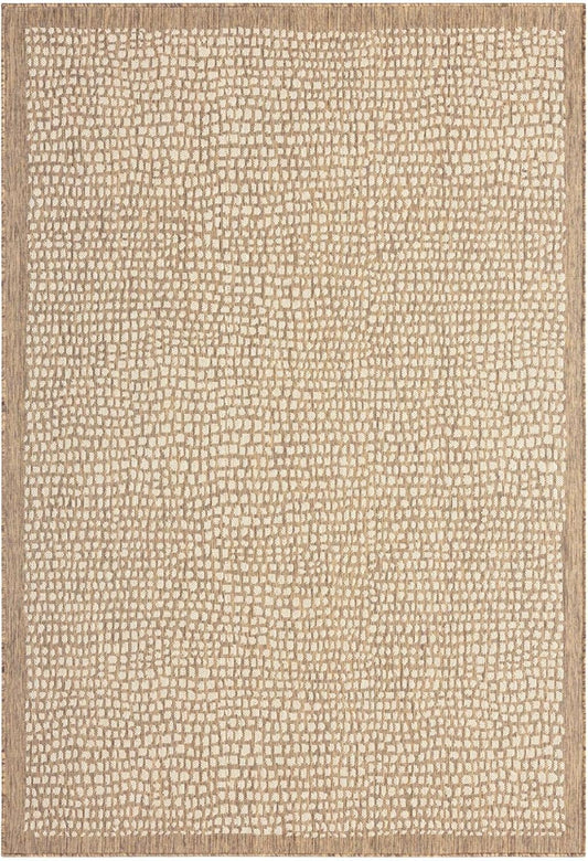 NEW - Tommy Bahama Marlin Transitional Indoor/Outdoor Area Rug, Brown, 7'10"x10'2" - Retail $123