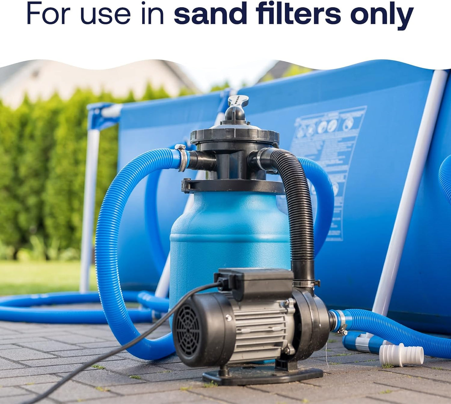 NEW - HTH 67120 Swimming Pool Care Pool Filter Sand, 50lb Filtration Media for Clean Water - Retail $29