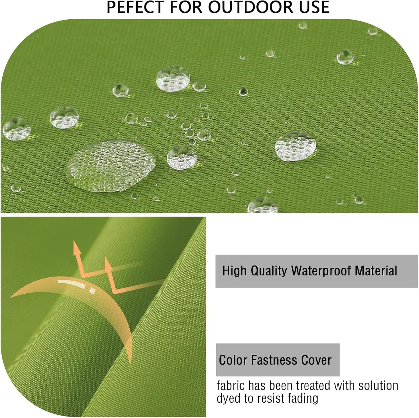 idee-home Outdoor Cushions for Patio Furniture, Waterproof Outdoor Seat Cushion Hampton Bay Deep Seat Replacement Cushions for Garden