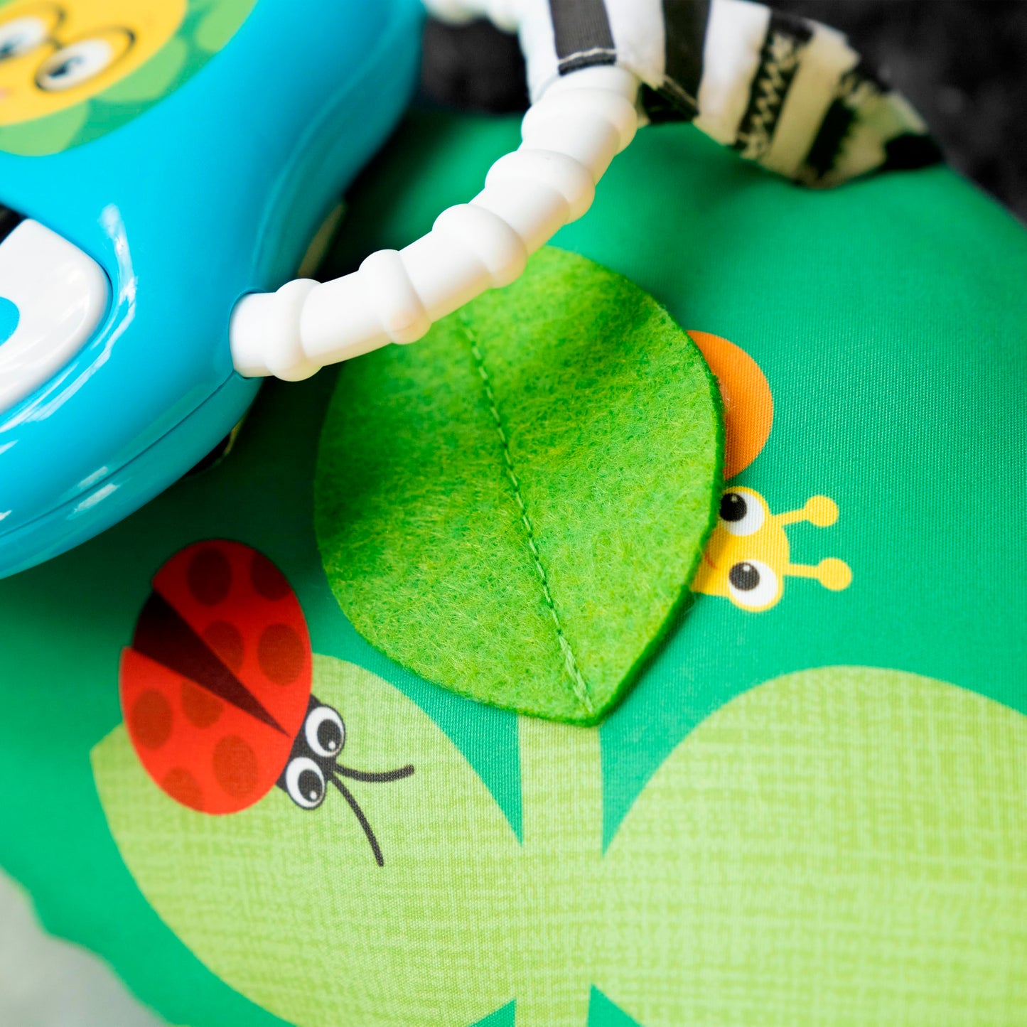 Baby Einstein Cal-a-Pillow Tummy Time Pillow, Multisensory Activity Toys, Sitting Up Play, Cal the Caterpillar, Ages 0+ Months