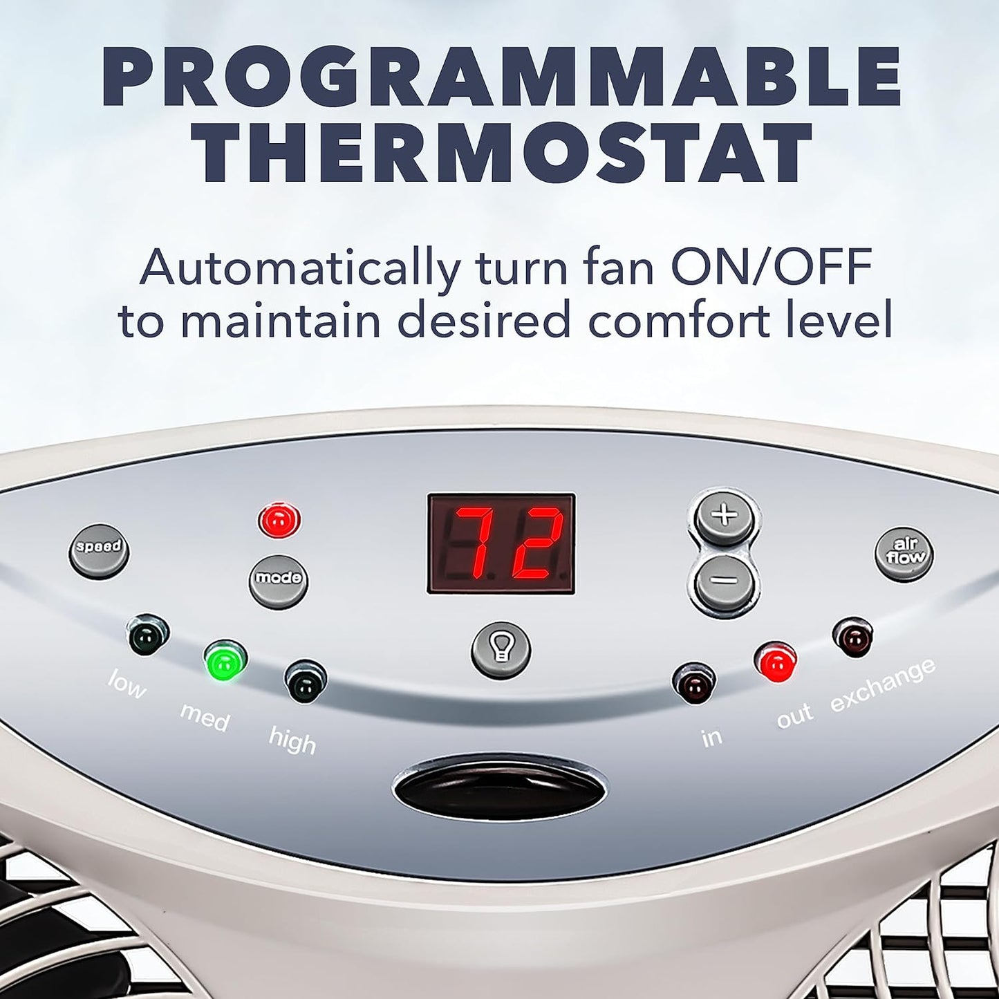NEW - BIONAIRE Premium Digital 8.5" Twin Window Fan, Reversible Airflow Control, Exhaust and Intake, 3 Speeds, Extender Panels, Programmable Thermostat, LED Temperature Display, Remote Control, Light Grey - Retail $55