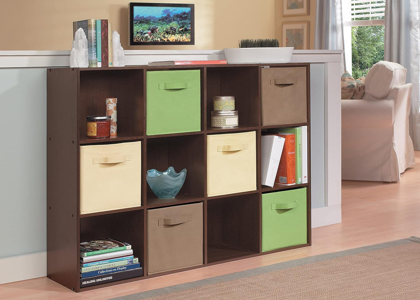 NEW - ClosetMaid 1292 Cubeicals Organizer, 12-Cube, Espresso - Retail $126