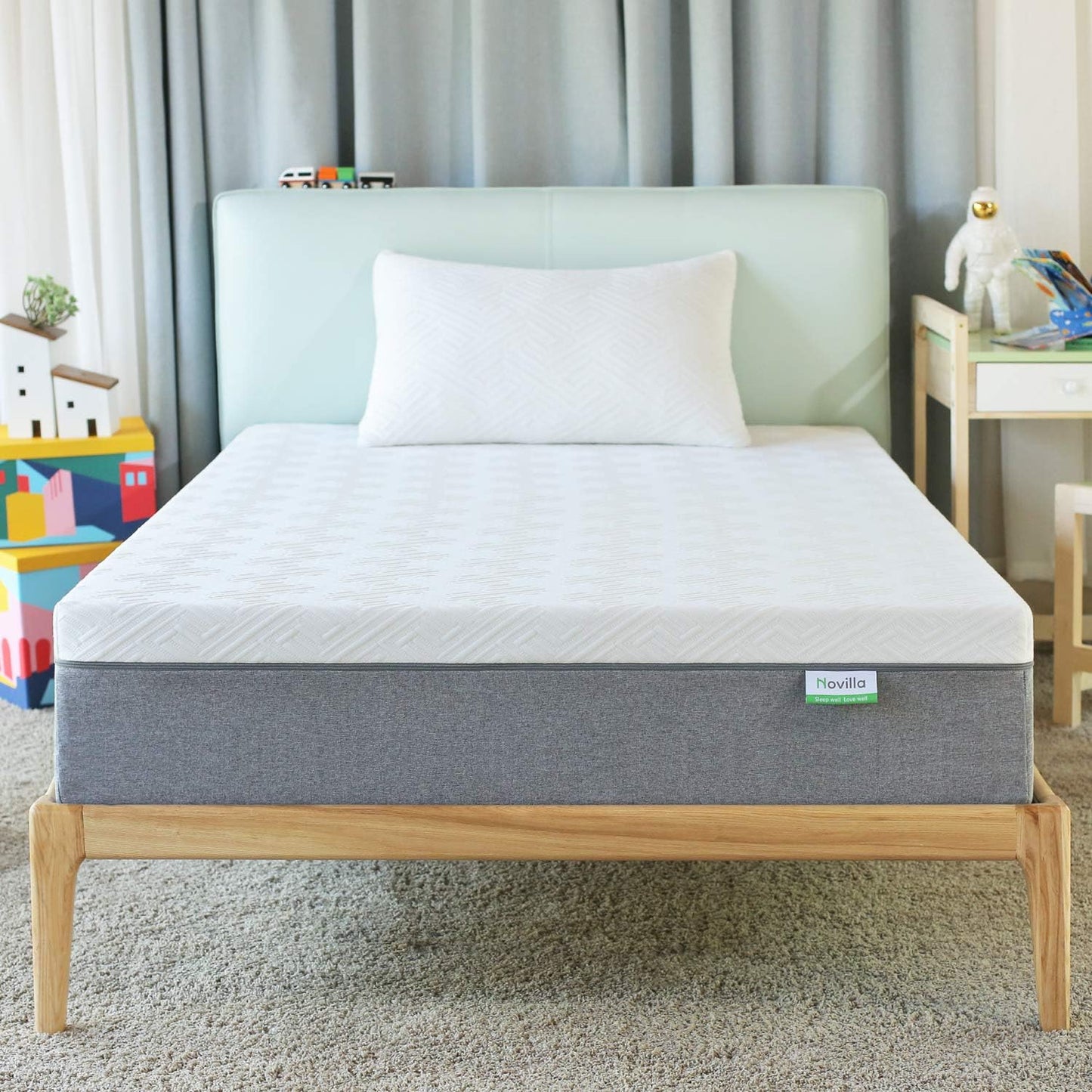 NEW - Novilla Twin XL Mattress, 12 Inch Gel Memory Foam XL Twin Mattress for Cool Sleep & Pressure Relief, Medium Plush Feel with Motion Isolating, Bliss - Retail $241
