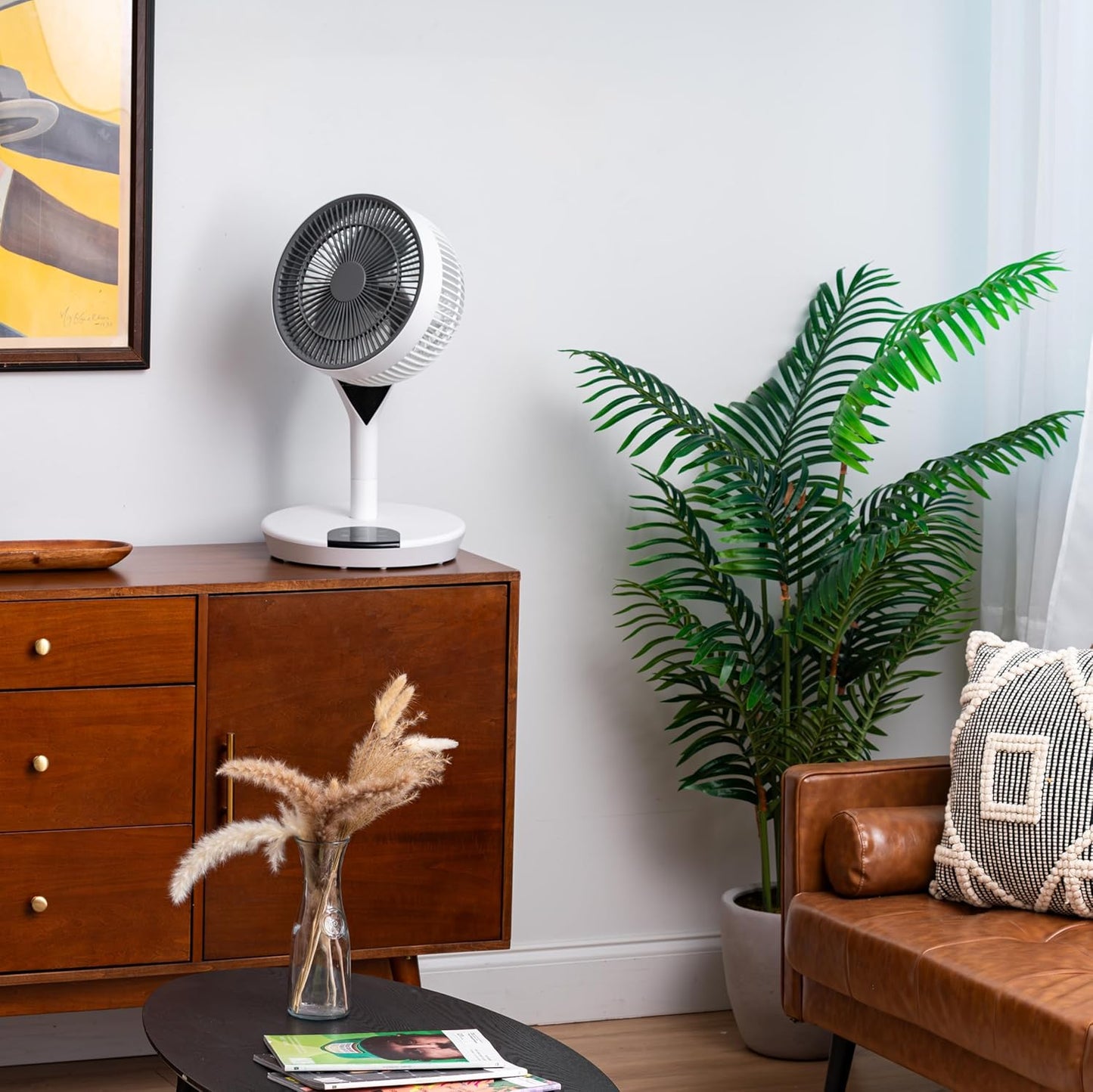WOOZOO Fan, Pedestal Standing Fan with Remote, 360 Oscillating Fan, 12 Speeds - Retail $115