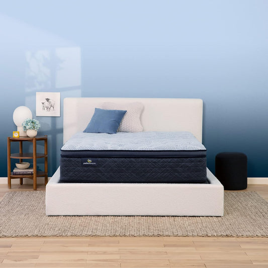 NEW - Serta Perfect Sleeper Enhanced 14.5 Inch KING Mattress - Plush Pillow Top, Cooling Gel Memory Foam, Pocket Innersprings for Motion Isolation, Edge Support, CertiPUR-US Certified - Nurture Night - Retail $1249