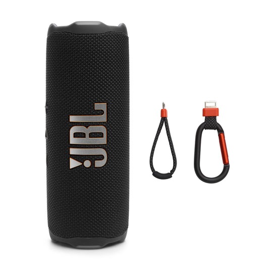 JBL Flip 7 - Portable Waterproof and Drop-Proof Speaker, Bold JBL Pro Sound with AI Boost, 16Hrs of Playtime, and PushLock System with Interchangeable Accessories (Black)