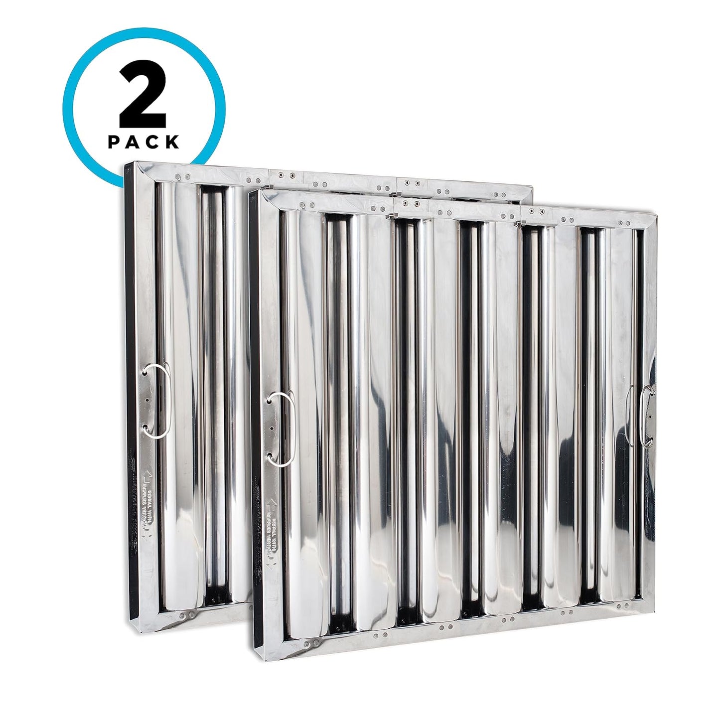 NEW - Kleen-Gard High Efficiency Commercial Kitchen Hood Filter, Range Hood Baffle Grease Filter for Restaurant Kitchen Exhaust Hoods, 20H x 16W | Actual Size: 19.5H x 15.5W x 1.88D inches | (Pack of 2) - Retail $155