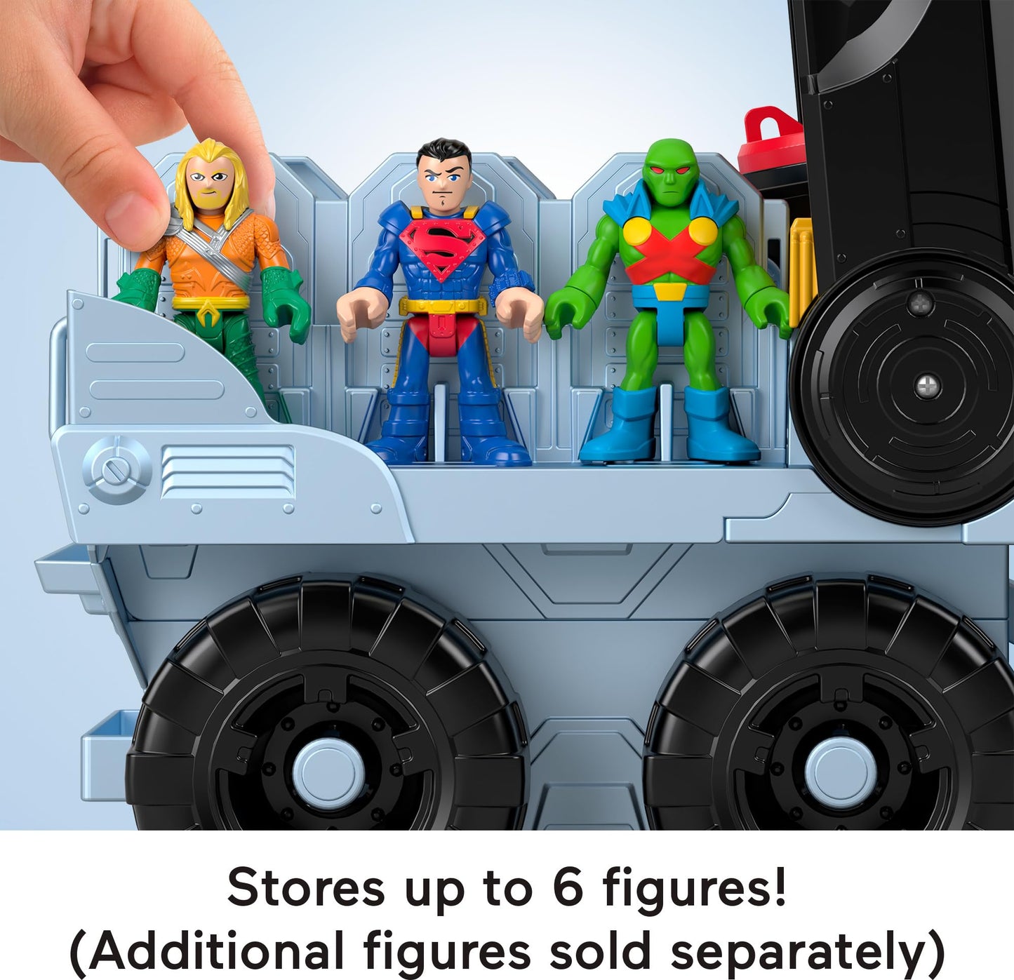 Fisher-Price Imaginext DC Super Friends Batman Toys Transforming Bat-Tank with Lights Sounds Figure & Projectiles for Preschool Kids Ages 3+ Years