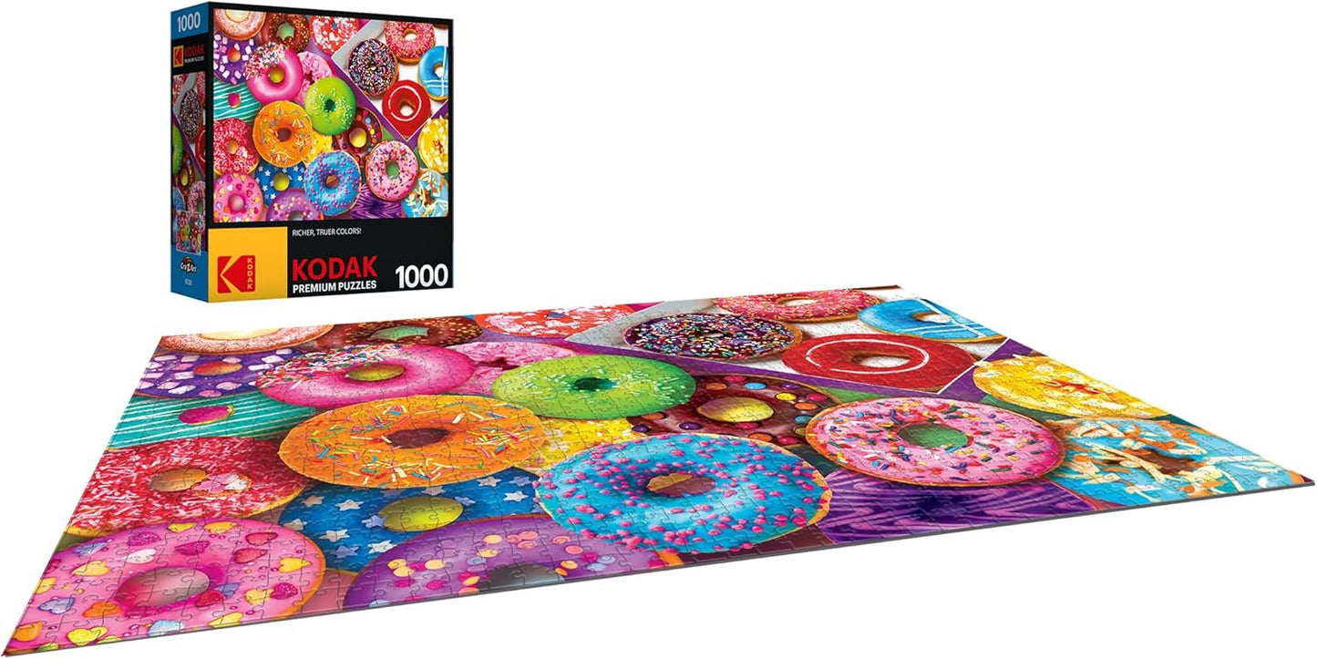 RoseArt - Kodak Premium - I Love Donuts - 1000 Piece Jigsaw Puzzle for Adults