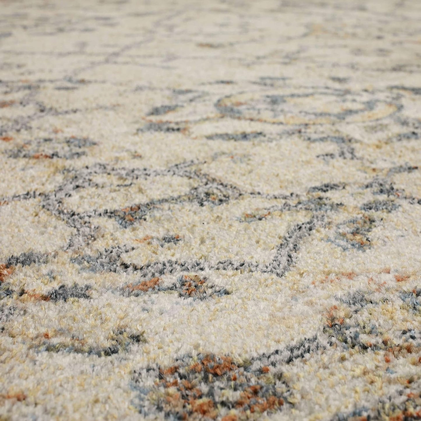 NEW - Mohawk 2' 11" x 5' Home Garrett Floral Ornamental Cream Area Rug Perfect for Living Room, Dining Room, Office - Retail $34