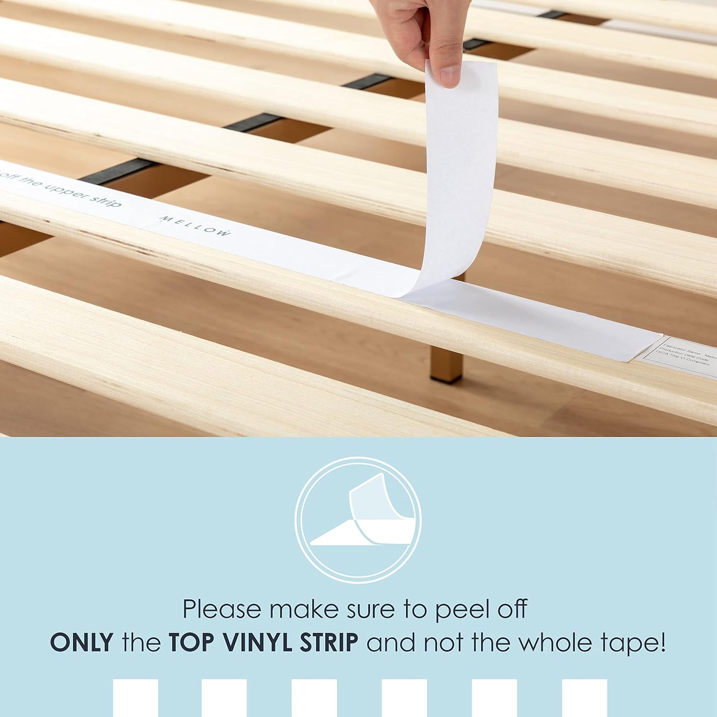 Mellow FULL 12 Inch Naturalista Classic - Solid Wood Platform Bed with Wooden Slats, No Box Spring Needed, Easy Assembly, Full, Natural Pine - Retail $140