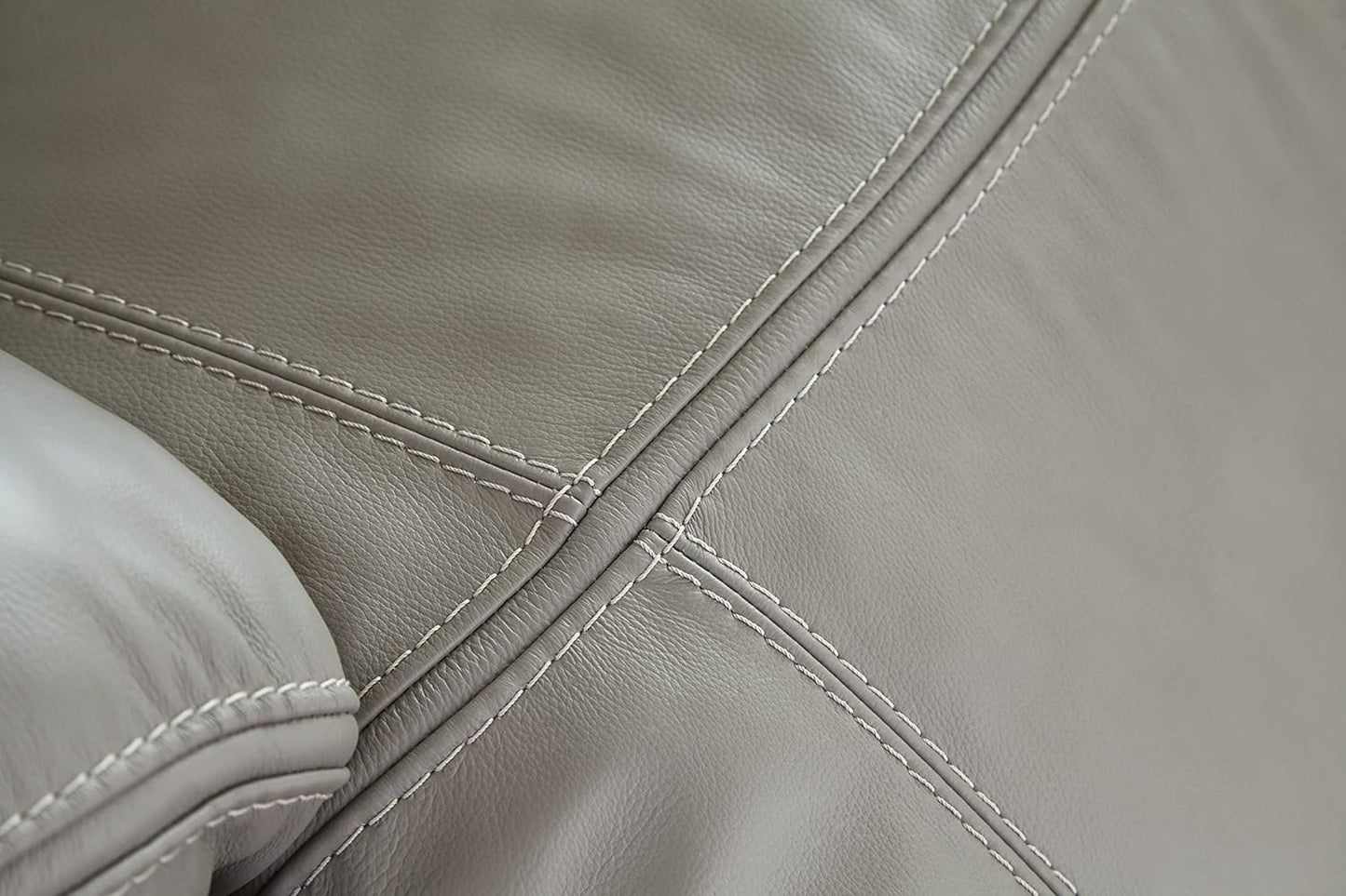 NEW - Signature Design by Ashley Dunleith Zero Wall Recliner with Power Headrest, Gray - Retail $977