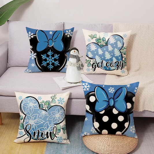 Winter Decorative Throw Pillow Covers - 20 x 20, Set of 4