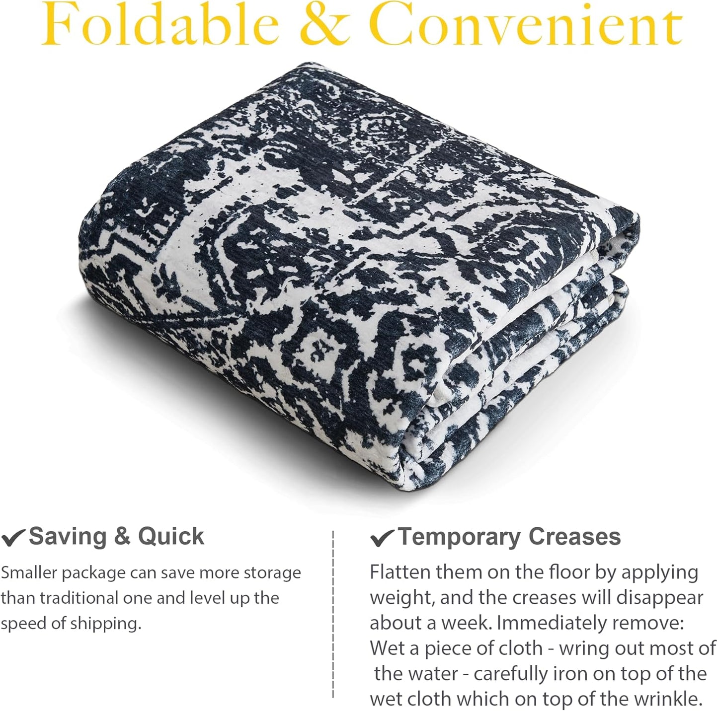 StangH Bundle Velvet Curtains & Faux Wool Area Rug