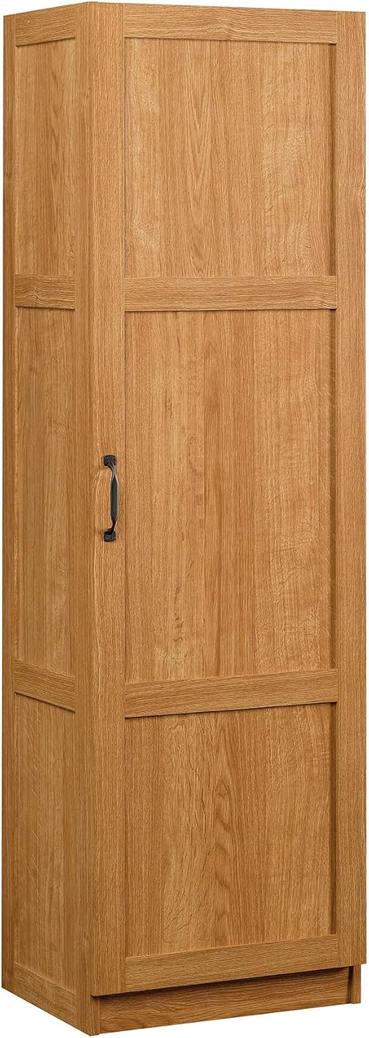 NEW - Sauder Miscellaneous Storage Storage Cabinet/ Pantry cabinets, Highland Oak finish - Retail $88