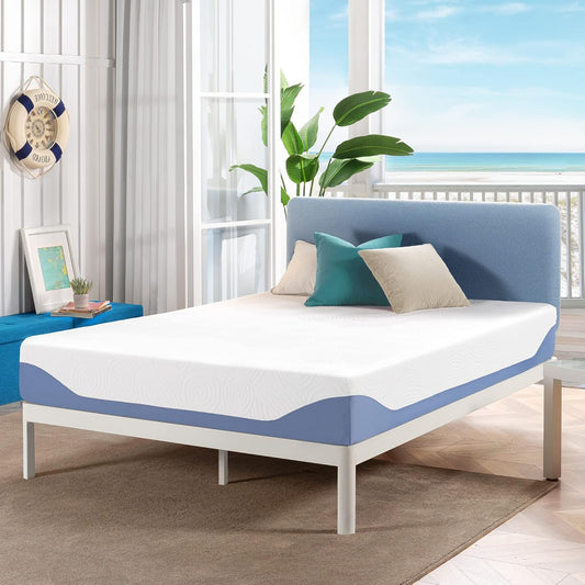 NEW - Mellow TWIN 10 Inch Cooling Gel-Infused Memory Foam Bed Mattress, Medium Firm Sleep and Breathable Fabric Cover, Twin , Mattress In A Box - Retail $188