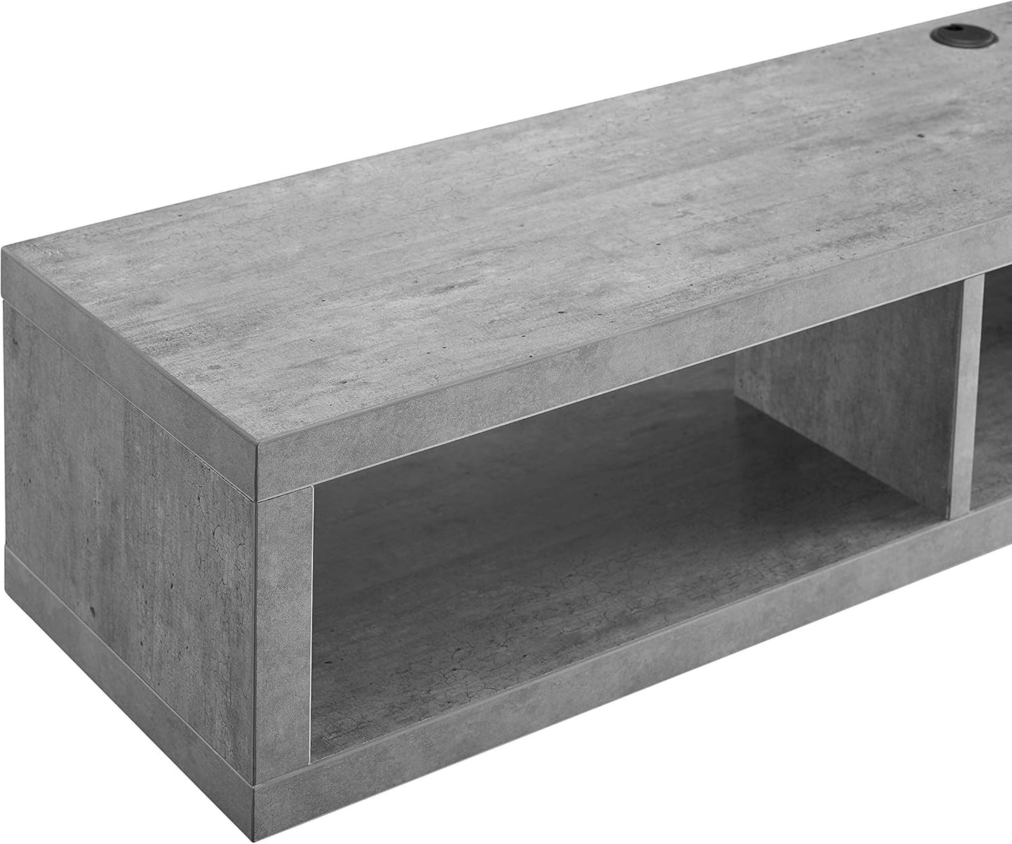 Martin Furniture Floating Tv Console, 60", Stone Gray