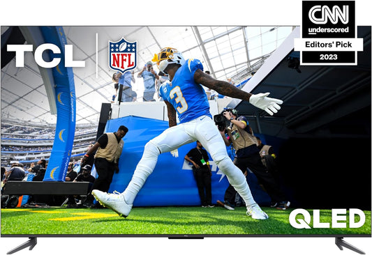 NEW - TCL 55-Inch Q6 QLED 4K Smart TV with Google (55Q650G, 2023 Model) Dolby Vision, Atmos, HDR Pro+, Game Accelerator Enhanced Gaming, Voice Remote, Works Alexa, Streaming UHD Television - Retail $448