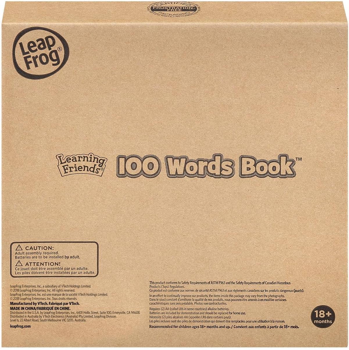 LeapFrog Learning Friends 100 Words Book (Frustration Free Packaging), Green
