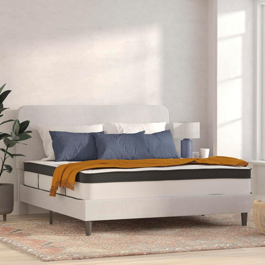 NEW - Flash Furniture KING 12 Inch Capri Comfortable Sleep Hybrid Pocket Spring and Foam Mattress in a Box - Retail $330