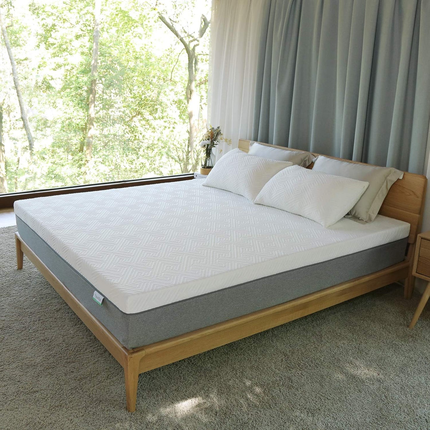 NEW - Novilla 10 Inch QUEEN Mattress Gel Memory Foam Mattress for Cool Night & Pressure Relief, Medium Plush Bed Mattresses, Bliss - Retail $316