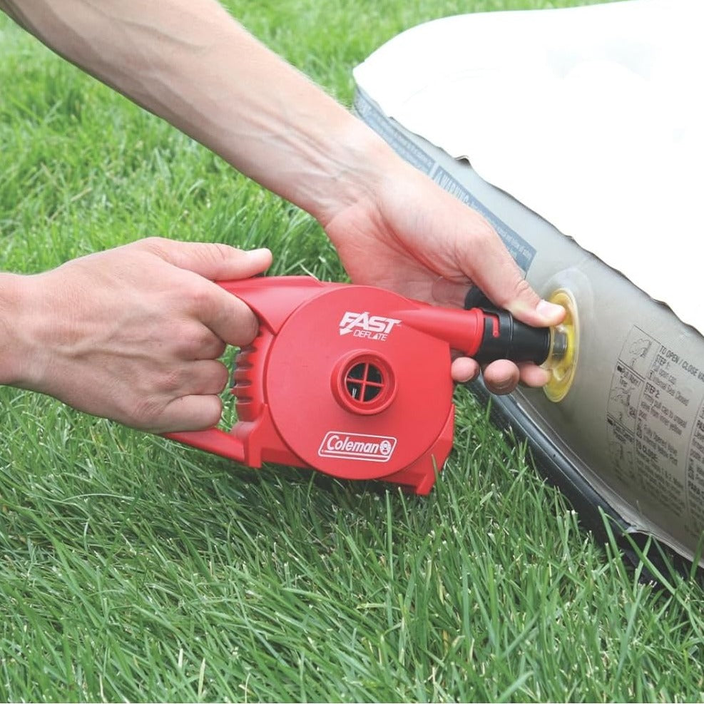 NEW - Coleman QuickPump Air Pump for Air Beds & Inflatables, Portable Air Pump with Fast Inflation or Deflation, Battery-Powered - Retail $27