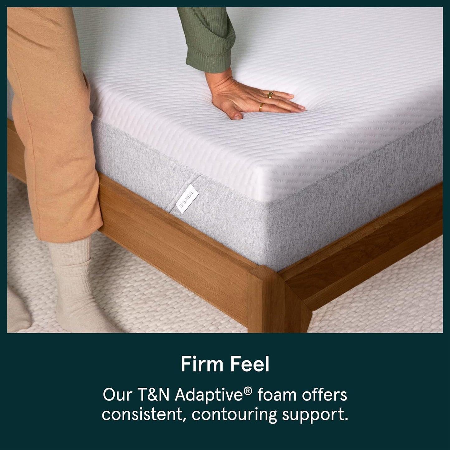 NEW - Tuft & Needle Queen 9.5 inches - Original Queen Mattress, Firm Feel, Adaptive Foam, Pressure Relief, Supportive, Cooling, CertiPUR-US, White - Retail $716