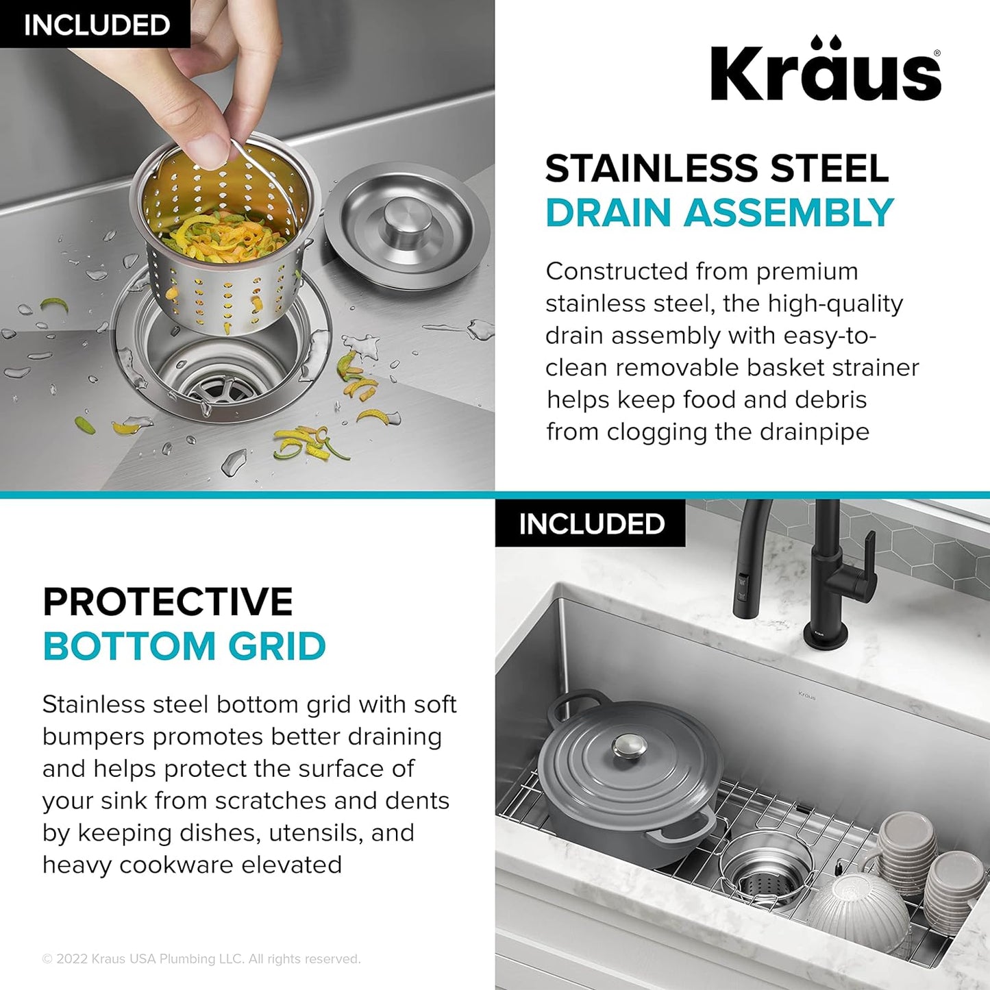 NEW - Kraus KHU100-30 Kitchen Sink, 30 Inch, Stainless Steel - Retail $289
