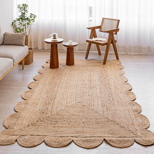 Braided Jute Rug Area Rug, Size: 8'x10'