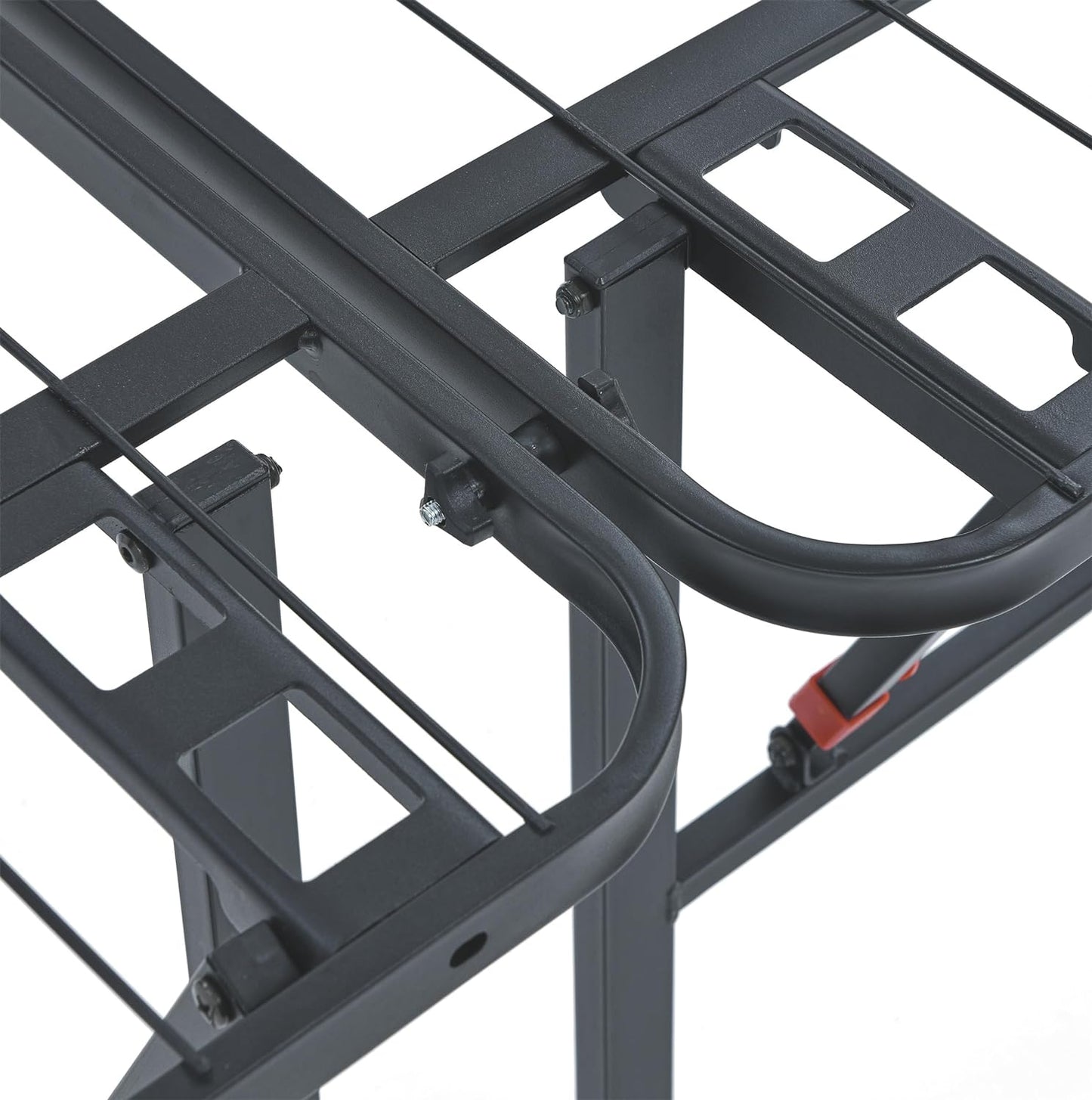 NEW - Amazon Basics QUEEN Foldable Metal Platform Bed Frame with Tool Free Setup, 18 Inches High, Sturdy Steel Frame, No Box Spring Needed, Black - Retail $155