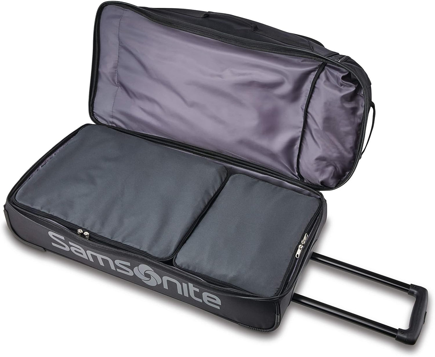 NEW - Samsonite Andante 2 Wheeled Rolling Duffel Bag, All Black, 32-Inch - Retail $105