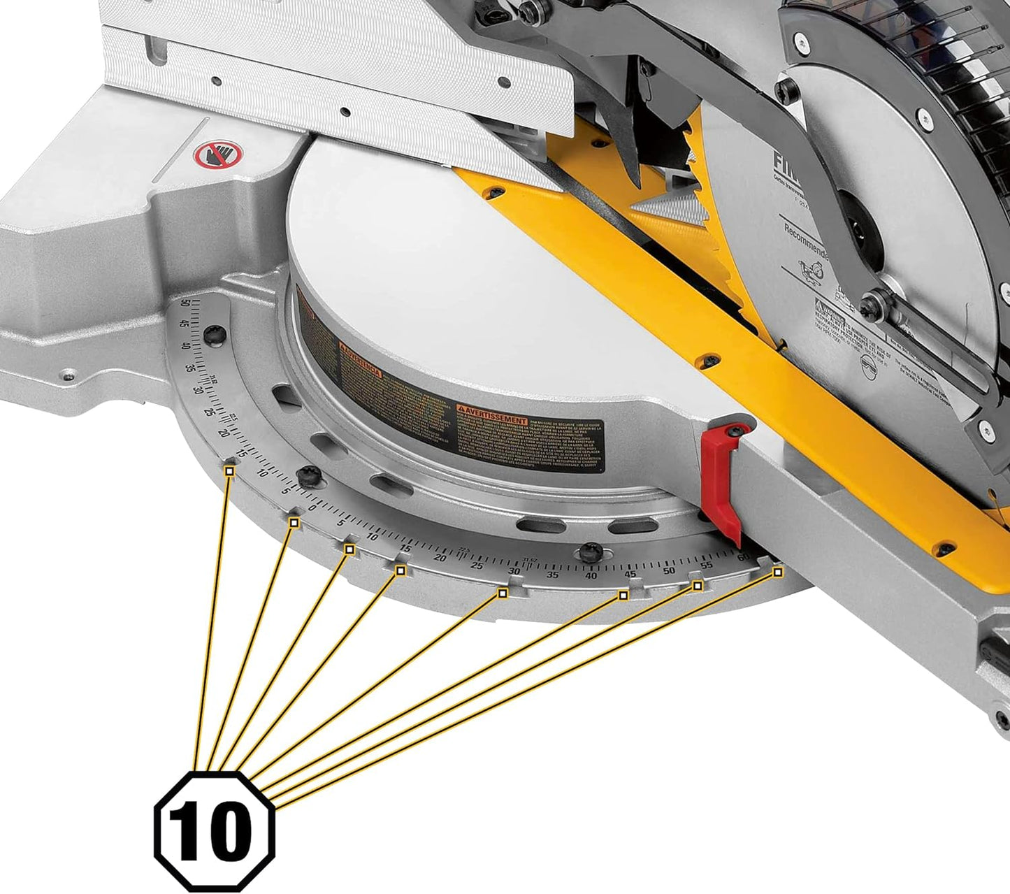 NEW - DEWALT Miter Saw, 12 Inch Double Bevel Sliding Compound, Stainless Steel Detent Plate with 10 Stops, Cam-Lock Handle, For Quick & Accurate Miter Angles, Corded (DWS779) - Retail $399