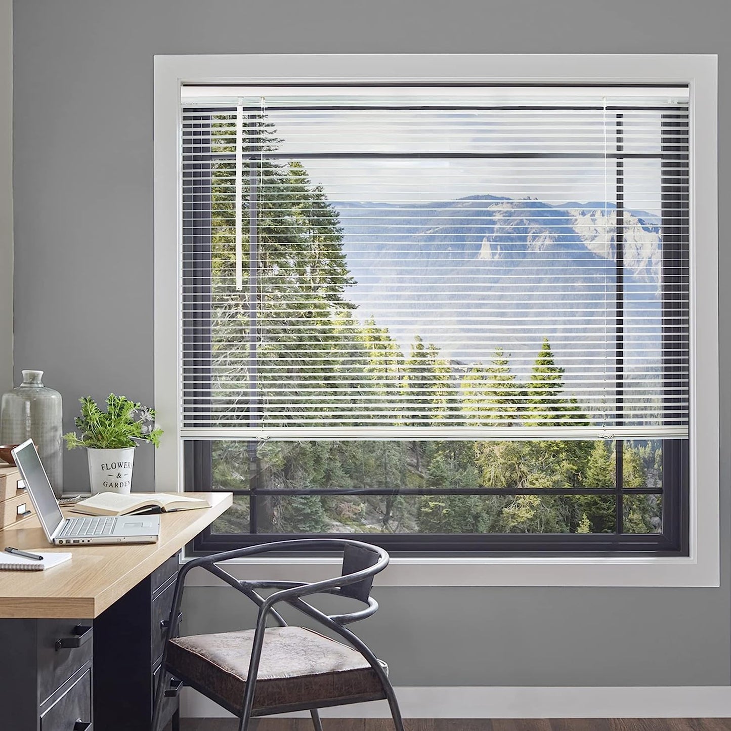 NEW - CHICOLOGY 71"W X 36"H Blinds for Windows , Mini Blinds , Window Blinds , Door Blinds , Blinds & Shades , Camper Blinds , Mini Blinds for Windows , Horizontal Window Blinds , Gloss White - Retail $51