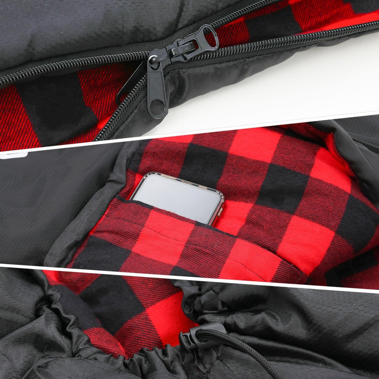 Sleeping Bag Cold Weather Sleeping Bags for Adults 0 Degree Sleeping Bag with Pillow Extra Large Flannel Big and Tall XXL Warm Winter Zero Degree Camping