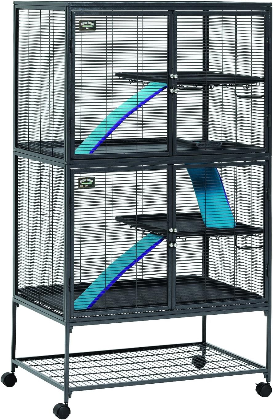 NEW - MidWest Homes for Pets Deluxe Critter Nation Double Unit Small Animal Cage (Model 162) - Retail $310